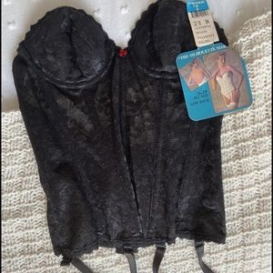 Vintage Black Lace Corset